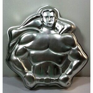 Wilton Superman Cake Pan 1977 DC Comics Collectible Baking Mold Vintage Batman